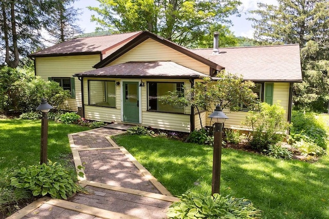272 Arbor Hill Rd, Delhi, NY 13753 - view of front facade featuring a front lawn and roof with shingles
