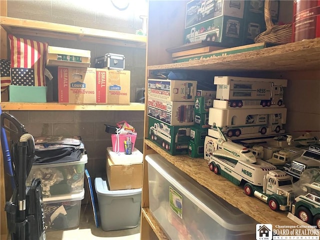 view of storage room