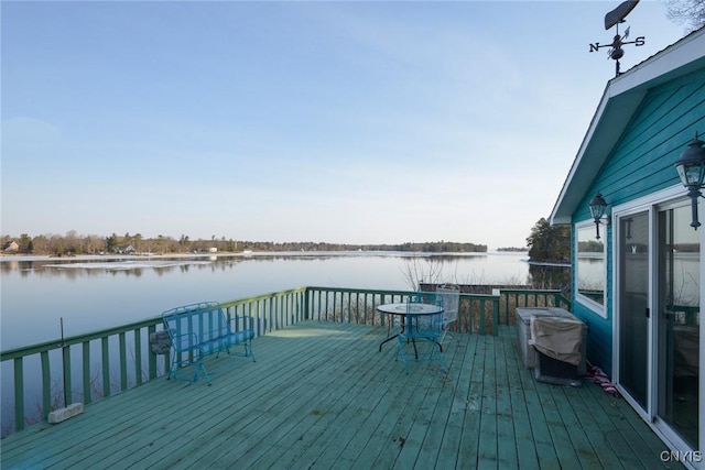 21093 Cliff Ave, Alexandria, NY 13607 - deck featuring a water view