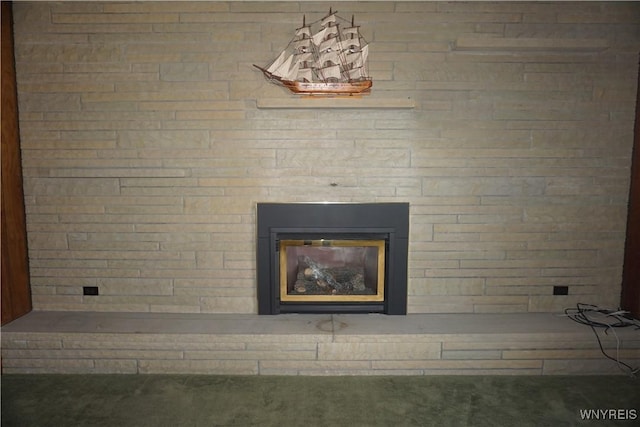 480 Lakeview Ave, Orchard Park, NY 14127 - detailed view of a glass covered fireplace