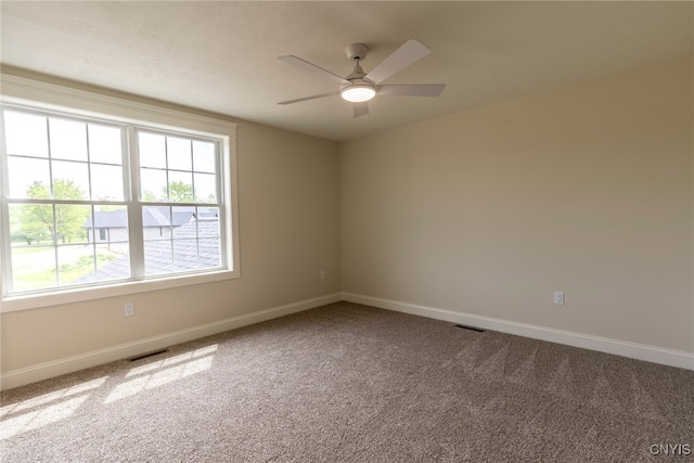 3515 Tall Tree Ln, Lysander, NY 13027 - carpeted empty room with baseboards and ceiling fan