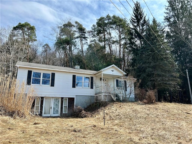 166 Backus Rd, New Lisbon, NY 13342 - ranch-style home featuring a porch