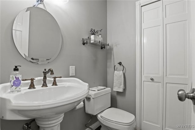 4369 Autumn Ln, Lewiston, NY 14092 - bathroom with a sink, toilet, and a closet
