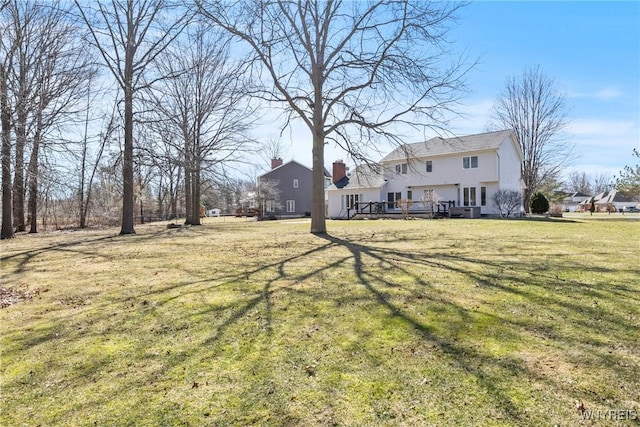 4369 Autumn Ln, Lewiston, NY 14092 - view of yard featuring a deck
