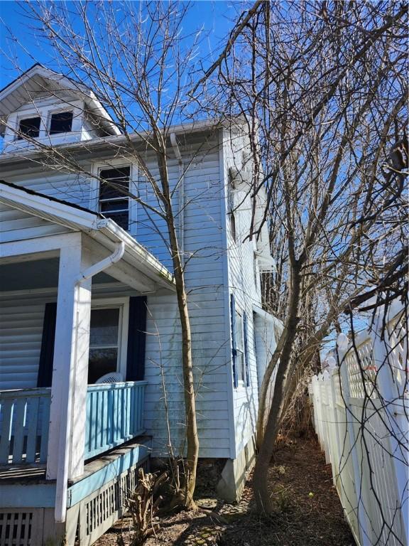404 Schuyler Ave, Elmira-City, NY 14901 - view of side of home with covered porch