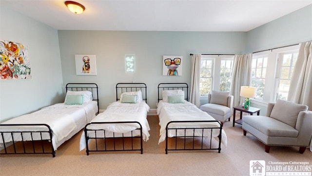 bedroom featuring carpet floors