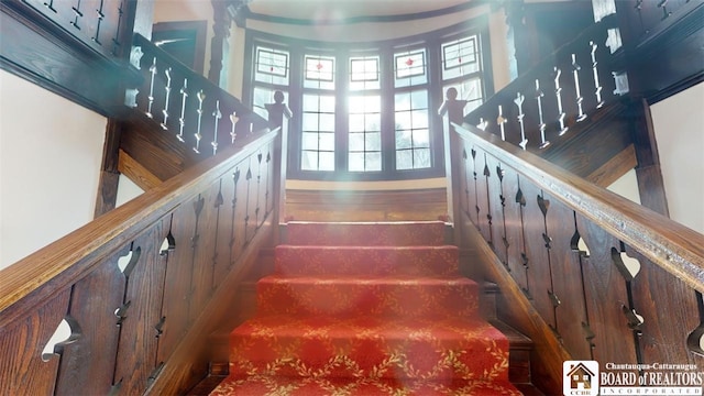 view of staircase