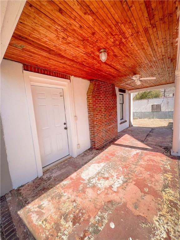 1230 Lake St, Elmira-City, NY 14901 - property entrance with brick siding