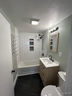 140 Riverside Dr, Utica, NY 13502 - full bath featuring toilet, vanity, and shower / tub combination