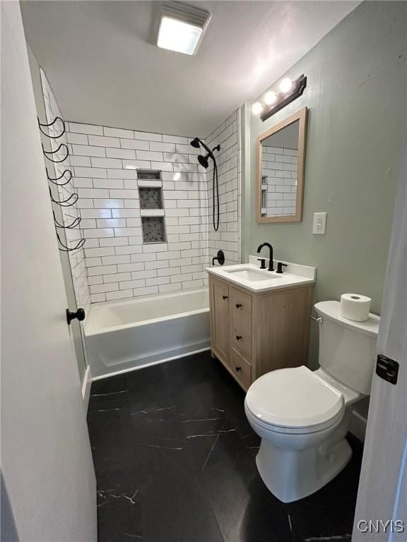 140 Riverside Dr, Utica, NY 13502 - bathroom featuring vanity, shower / bath combination, and tile patterned flooring