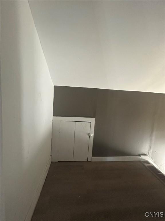 140 Riverside Dr, Utica, NY 13502 - additional living space featuring vaulted ceiling