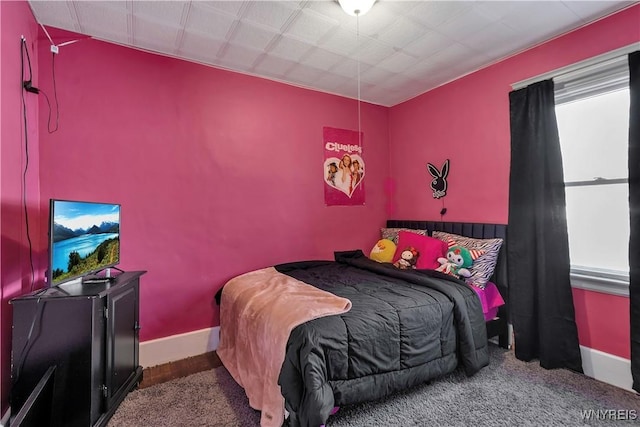 bedroom with baseboards