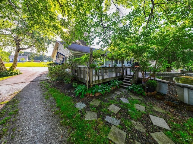 208 Eatonville Rd, Little Falls, NY 13365 - back of house featuring a wooden deck
