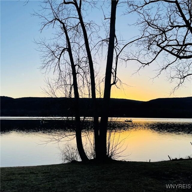 6235 SW Shr, Canadice, NY 14471 - water view with mountains