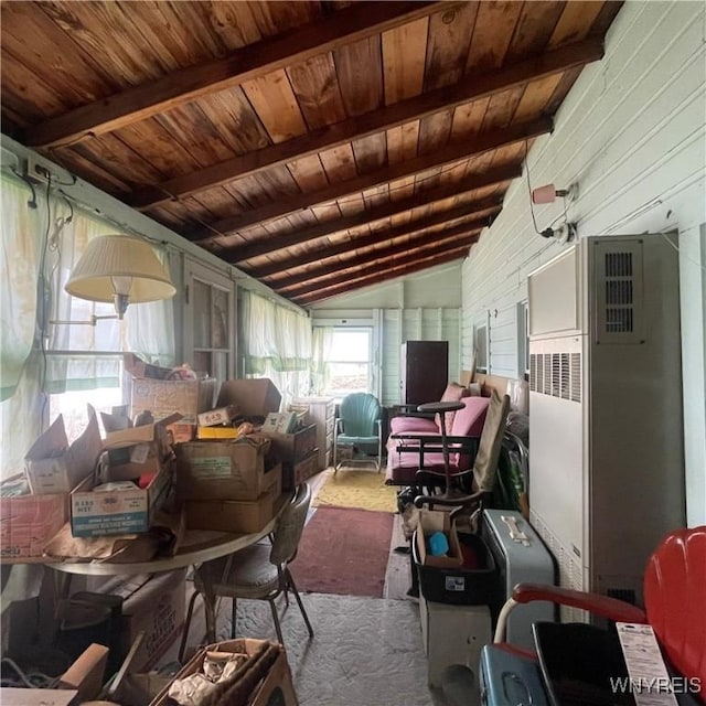 6235 SW Shr, Canadice, NY 14471 - sunroom / solarium featuring a heating unit