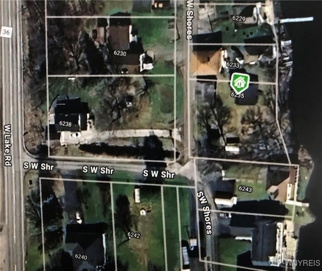 6235 SW Shr, Canadice, NY 14471 - aerial view of property's location featuring property boundaries highlighted