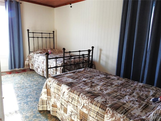 bedroom with carpet floors