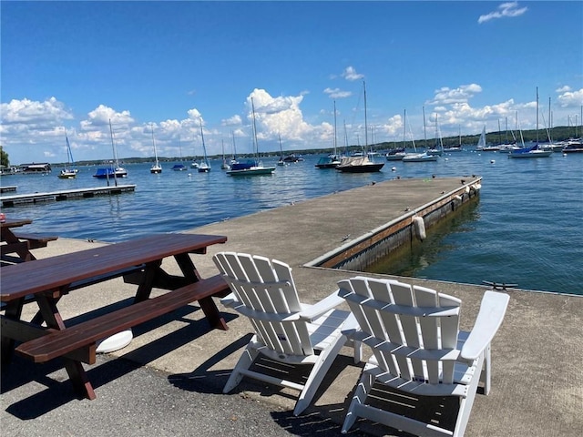 5027 Wyffels Rd, Canandaigua-Town, NY 14424 - dock area featuring a water view