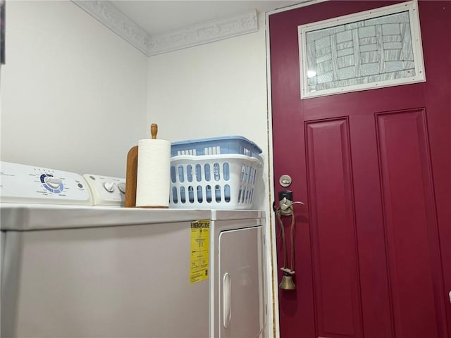 612 Oswegatchie Rd, Palatine, NY 13428 - washroom featuring washer and clothes dryer