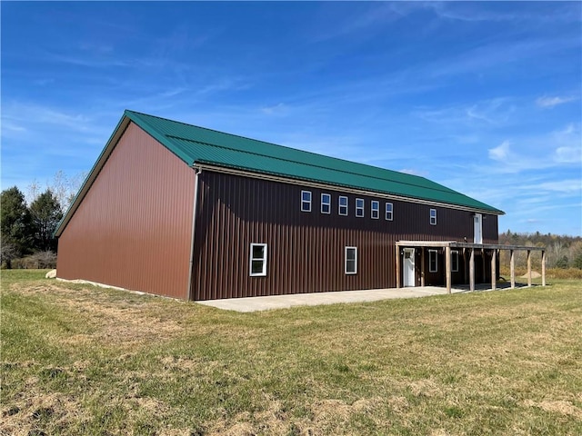 2192 State Route 8, Ohio, NY 13324 - exterior space with a lawn, metal roof, and a garage