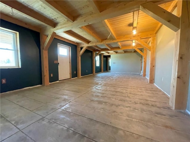 2192 State Route 8, Ohio, NY 13324 - additional living space featuring wood ceiling, plenty of natural light, and beam ceiling