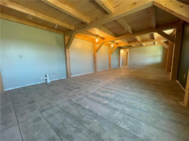 2192 State Route 8, Ohio, NY 13324 - interior space with wood ceiling and beamed ceiling