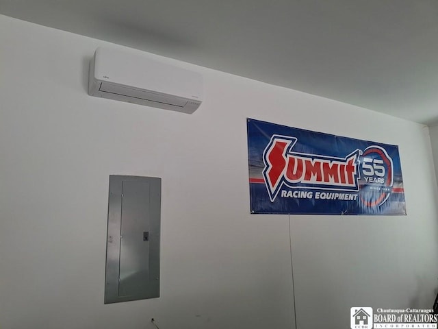 15 E Summit St, Busti, NY 14750 - details featuring an AC wall unit and electric panel