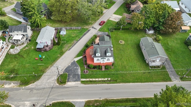 drone / aerial view featuring a residential view