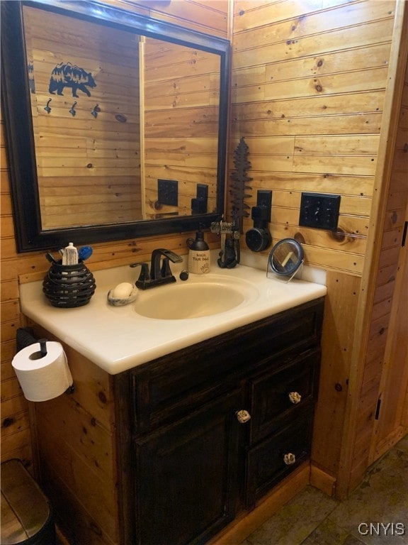 376 State Route 34, Hannibal, NY 13074 - bathroom with wood walls and vanity