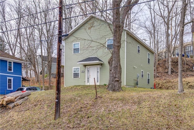 view of back of property