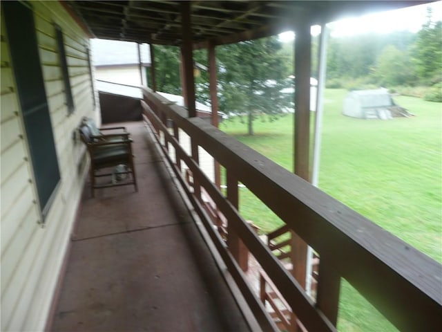 1268 County Road 19, Dix, NY 14812 - view of patio / terrace with a balcony