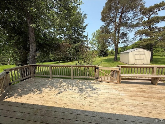 4062 Port St, Richland, NY 13142 - wooden deck with a yard