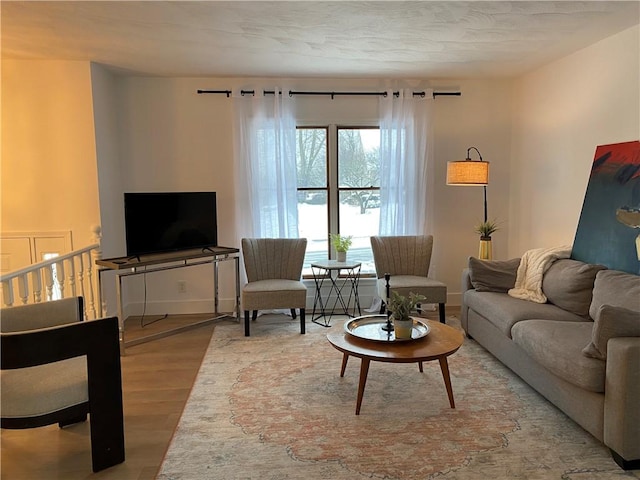 115 Aster Dr, Horseheads, NY 14845 - living room featuring baseboards and wood finished floors