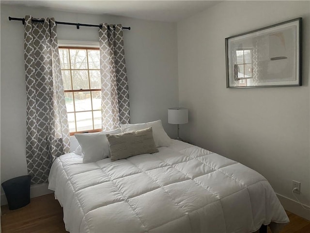 115 Aster Dr, Horseheads, NY 14845 - bedroom with baseboards and wood finished floors