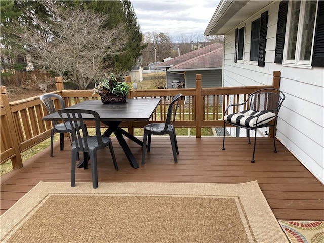 115 Aster Dr, Horseheads, NY 14845 - deck featuring outdoor dining area