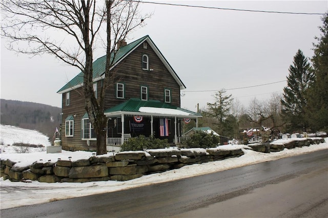500 Farnham Rd, Sanford, NY 13865 - view of front of home with a chimney
