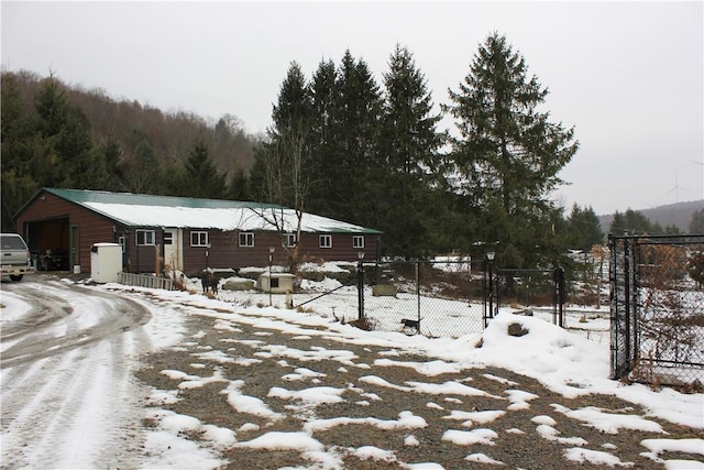 500 Farnham Rd, Sanford, NY 13865 - exterior space featuring dirt driveway and a gate