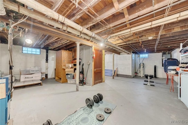 2486 Willow Ave, Niagara Falls, NY 14305 - below grade area featuring plenty of natural light and electric panel