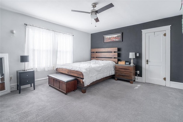 120 Westmont Ave, Elmira, NY 14905 - bedroom featuring baseboards, ceiling fan, and carpet floors