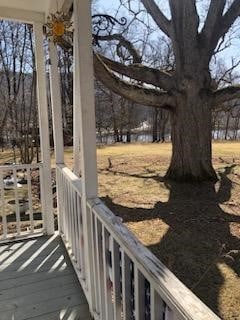 810 River Rd, Sanford, NY 13754 - view of deck
