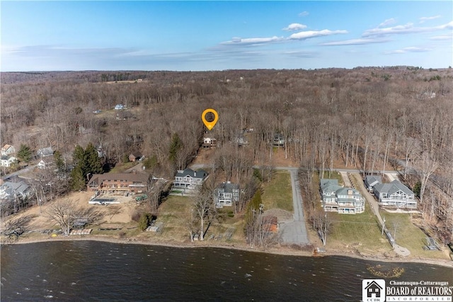 5464 Crestwood Rd, Ellery, NY 14712 - aerial view featuring a water view