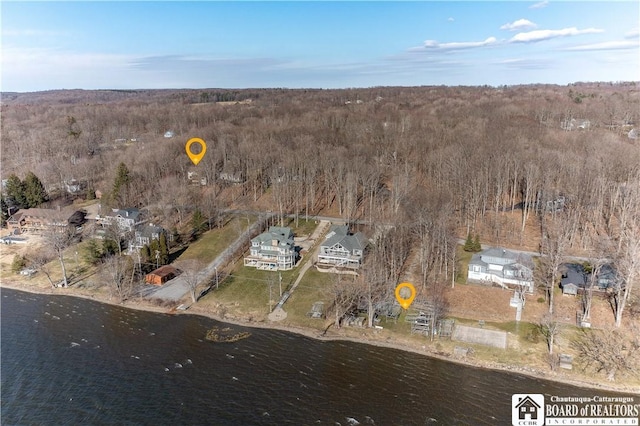 5464 Crestwood Rd, Ellery, NY 14712 - drone / aerial view with a water view