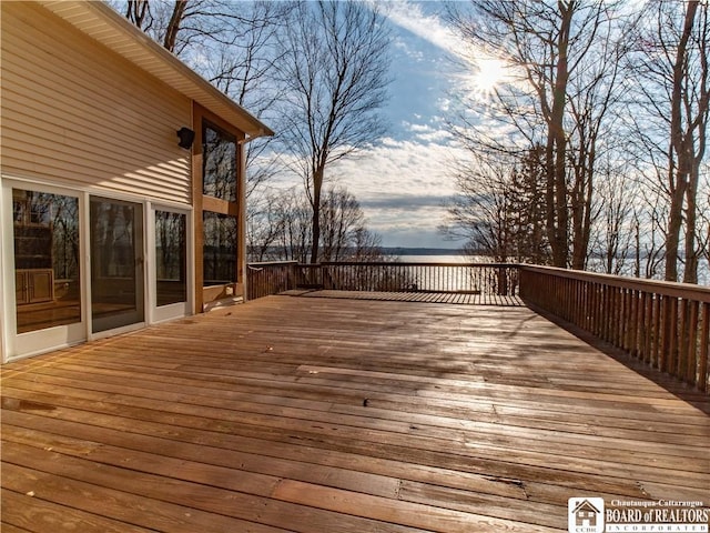 5464 Crestwood Rd, Ellery, NY 14712 - view of wooden deck