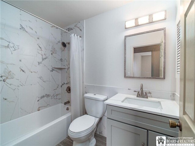 5464 Crestwood Rd, Ellery, NY 14712 - full bath with shower / tub combo, toilet, and vanity