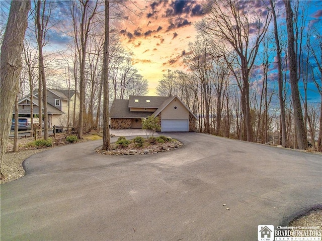 5464 Crestwood Rd, Ellery, NY 14712 - view of front facade with aphalt driveway