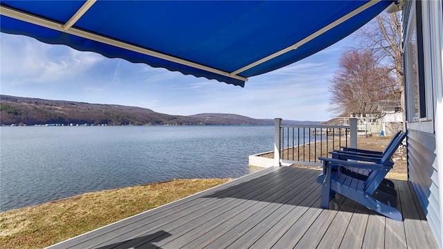 5170 Sunnyside Rd, Italy, NY 14507 - dock area featuring a deck with water view