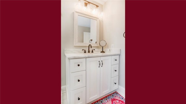 5170 Sunnyside Rd, Italy, NY 14507 - bathroom with baseboards and vanity