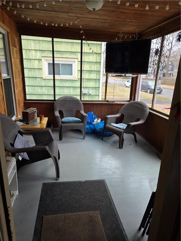 view of sunroom