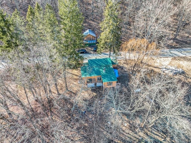view from above of property