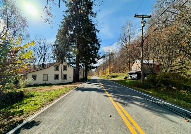 view of asphalt road